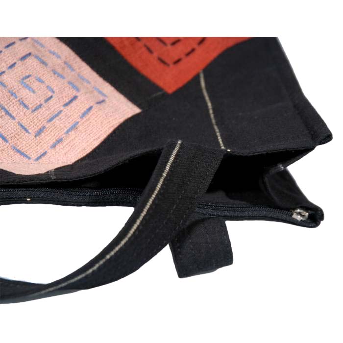 borsa-in-cotone-tessuto-a-mano-nera