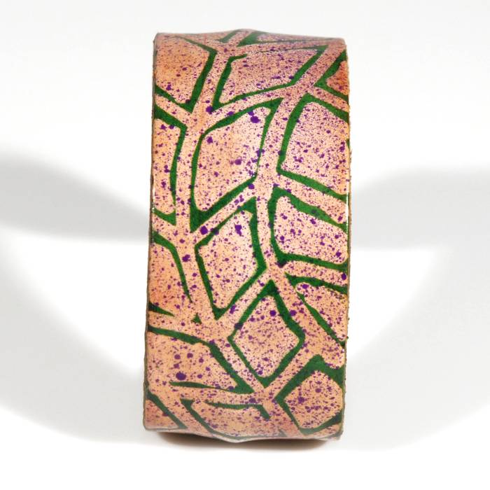 bracciale-in-cuoio-dipinto-a-mano-verde