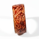 bracciale-in-cuoio-inciso-foglie-marrone