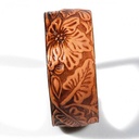 bracciale-in-cuoio-inciso-foglie-marrone-chiaro