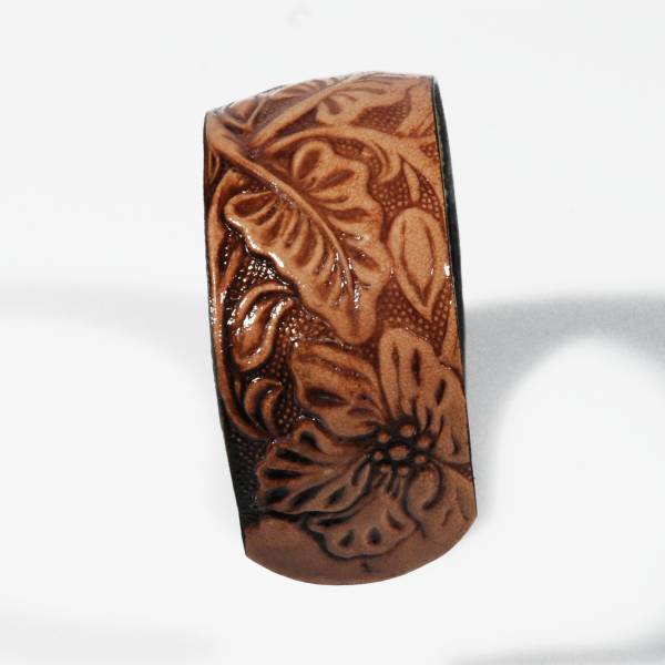 bracciale-in-cuoio-inciso-foglie
