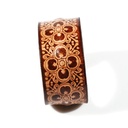 bracciale-in-cuoio-inciso-fiori-marrone