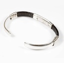 bracciale-rigido-argento-e-pelle