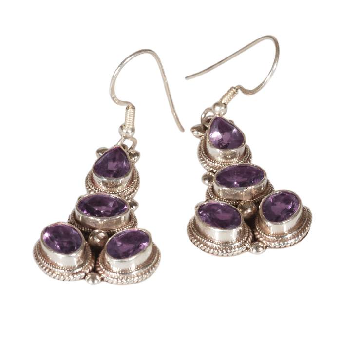 orecchini-nepalesi-argento-ametiste-sfaccettate