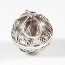 Chiama Angeli in Argento Lavorato con Cuori