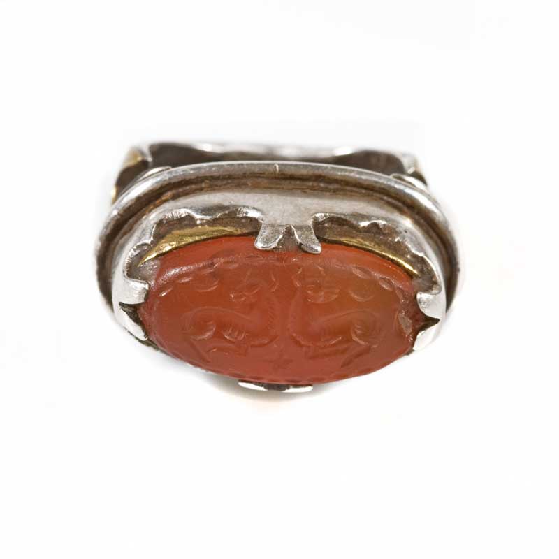 anello-turcomanno-argento-corniola-e-doratura-a-caldo