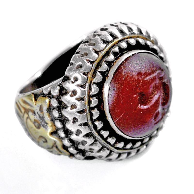 anello-turkmeno-in-argento-con-pasta-di-vetro-e-oro-a-caldo