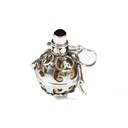 Chiama Angeli in Argento con Gabbietta Roccocò e Doratura