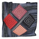 Borsa roi rombi grigio melange