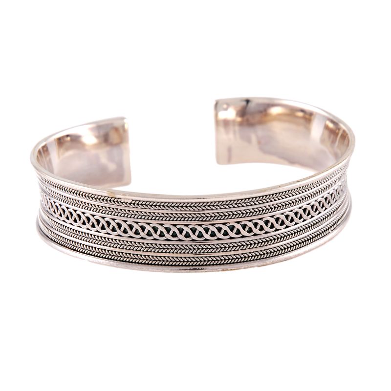 Bracciale thai schiava in argento