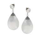 Orecchini in argento e madreperla a goccia