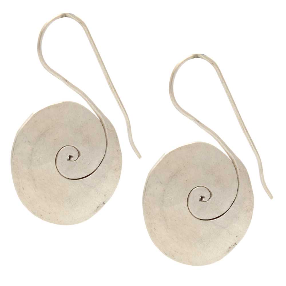 Orecchini in argento hill tribe spirale grande
