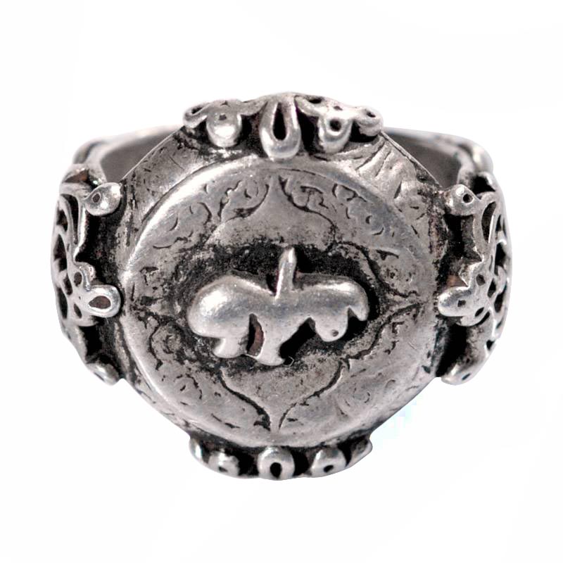 Anello iraniano in argento da uomo