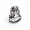 Anello rashaida a torre in argento