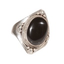 Anello uomo argento e onice