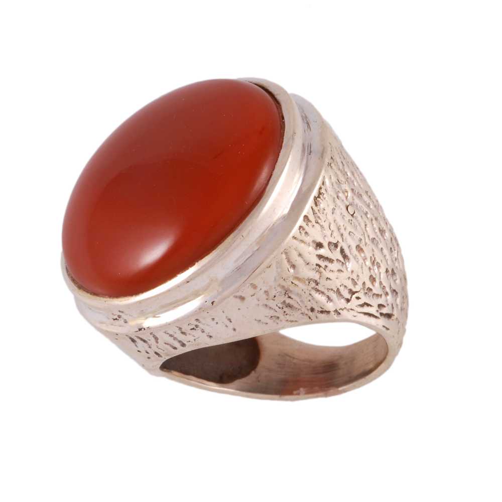 Anello in Argento con Corniola