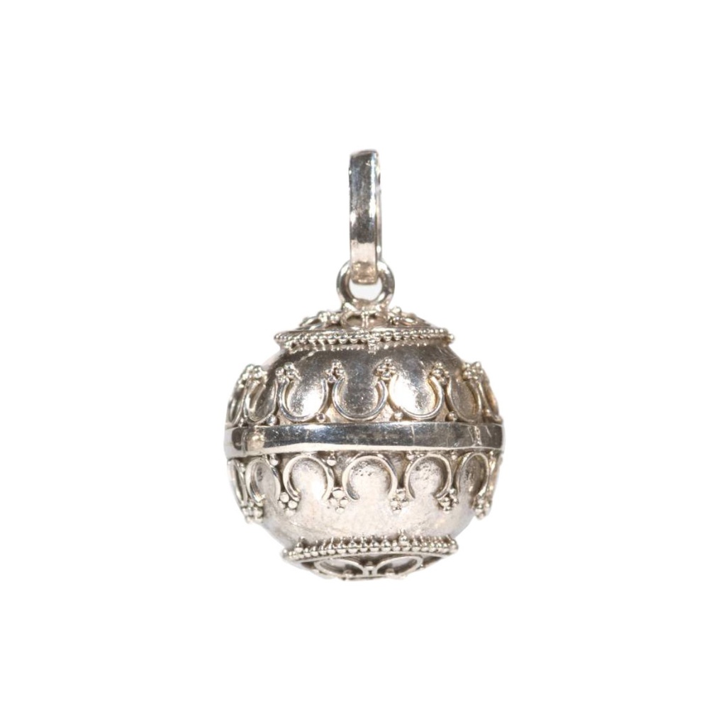 Chiama Angeli in Argento Lavorato con Ricamo