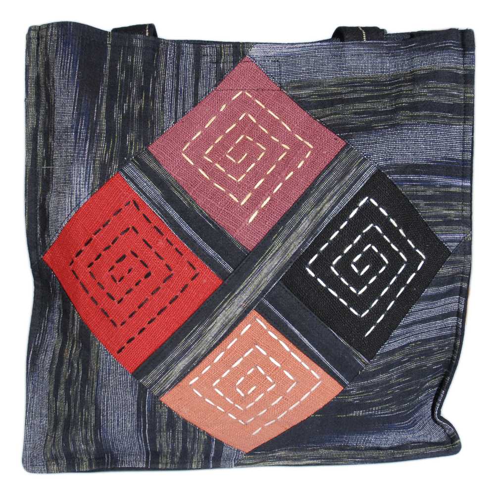 [EL_000153] Borsa roi rombi grigio melange