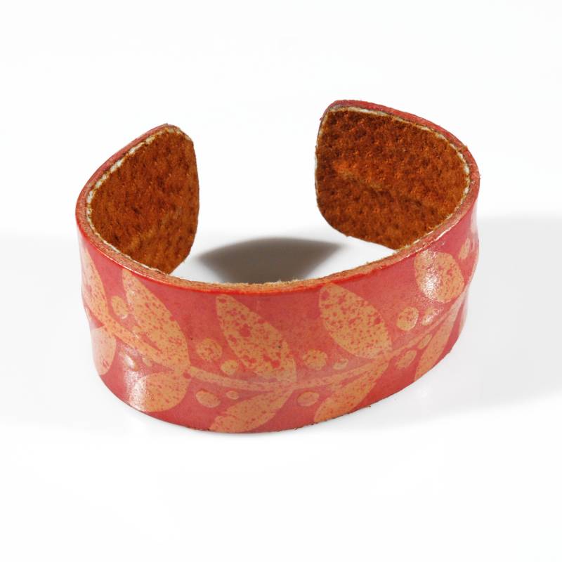 [EL_000347] Bracciale in cuoio dipinto a mano