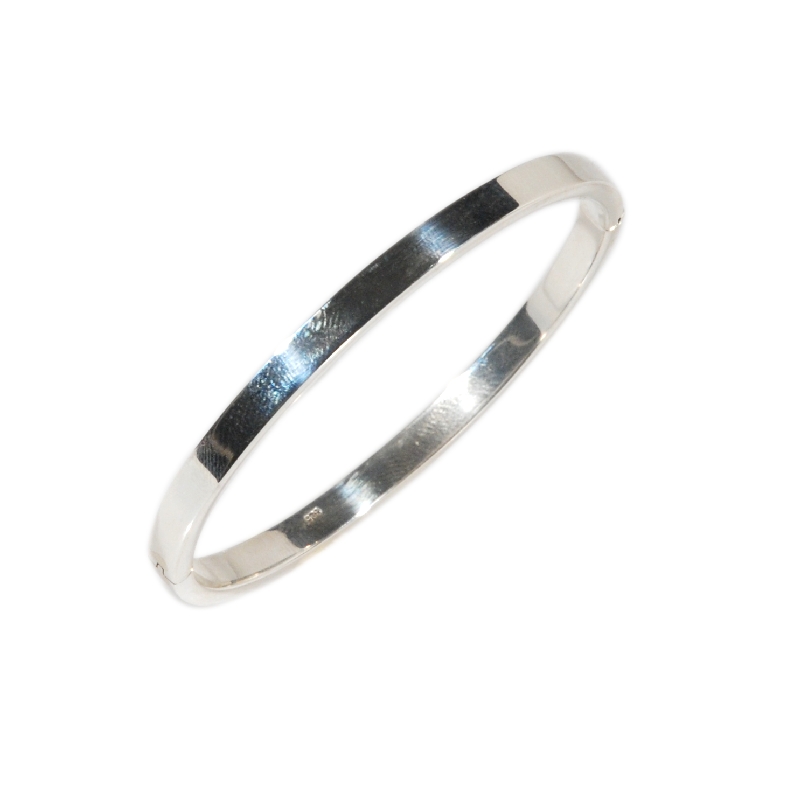 [EL_BANG_2] Bracciale tennis in argento con chiusura a scatto