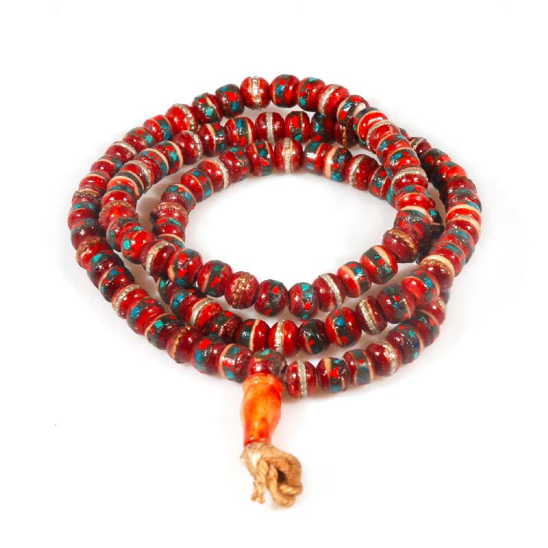 [EL_00ML07] Mala in osso di yack dipinto