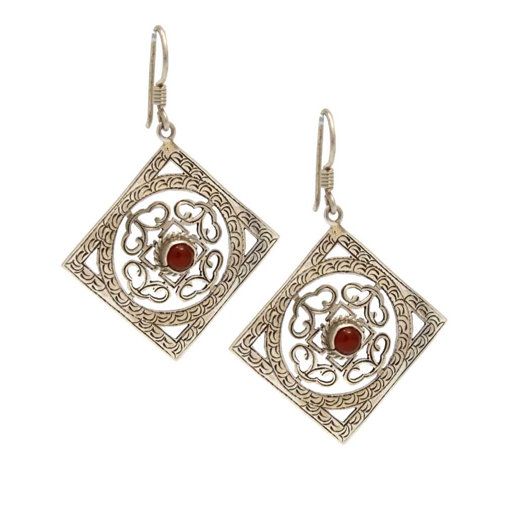 [EL_OR_PD_4] Orecchini nepalesi in argento con mandala