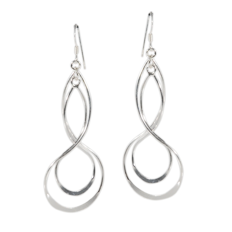 [EL_OR_PS15] Orecchini pendenti in argento infinity