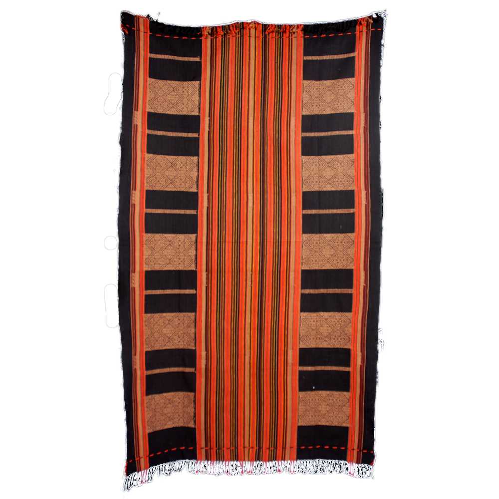 [EL_000188] Coperta naga rossa e nera