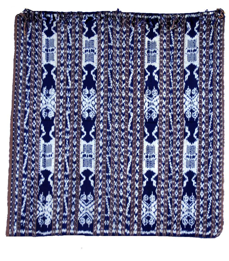 [EL_000478] Pannello ikat quadrato blu