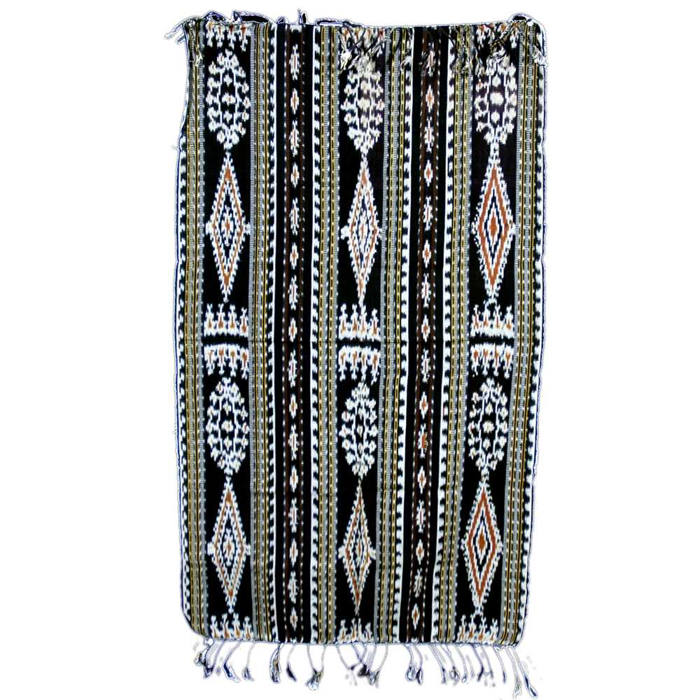 [EL_000480] Pannello ikat rettangolare nero