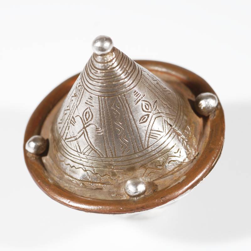 [EL_ANPEUL_01] Anello peul da difesa in argento e rame